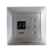 Терморегулятор для теплого пола Еastec E-34 программируемый серебро